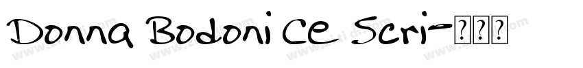 Donna Bodoni Ce Scri字体转换